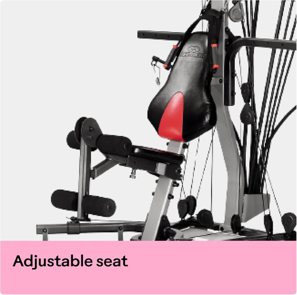 An image of the Bowflex Xceed Home Gym showing the adjustable seat.