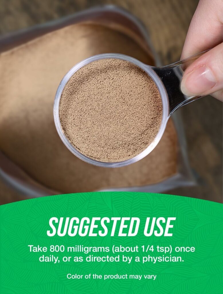 Bulksupplements.com Green Coffee Bean Extract Powder Suggested Use