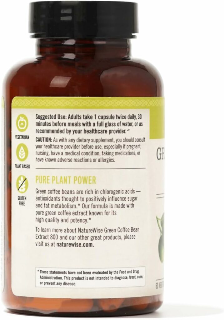NatureWise Green Coffee Bean Extract Ingredients
