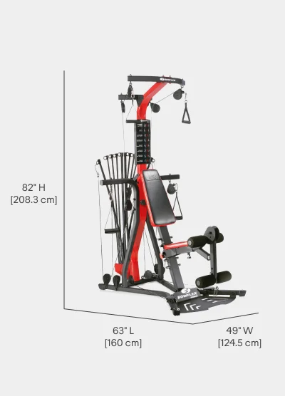 Bowflex PR3000 Home Gym Dimensions