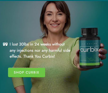 Curbix Weight Loss Pill Launch - Full Review - A woman with a bottle of Curbix handing it to you.