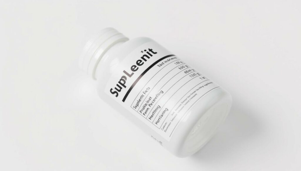 Probiotic Supplement Label