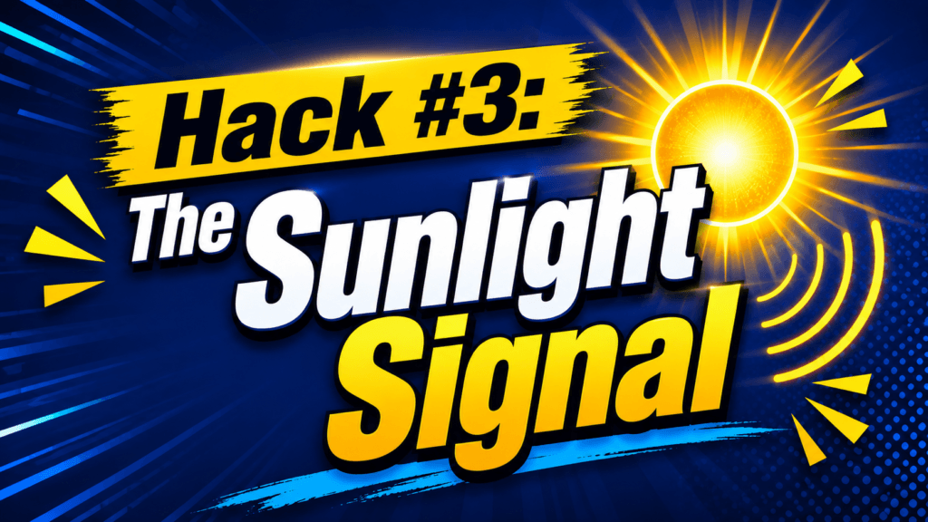 Hack #3: The Sunlight Signal